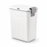 Osprelo hanging cabinet trash bin, white, hook detail
