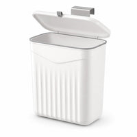 Osprelo hanging cabinet trash bin, white, open lid